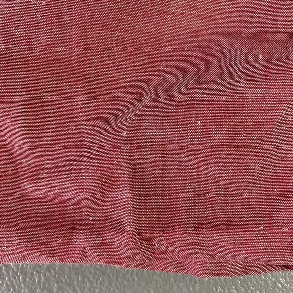 Vtg CAROLE Snap Front Pockets House Dress Coat Robe Lightweight Womens S Red - Picture 8 of 9